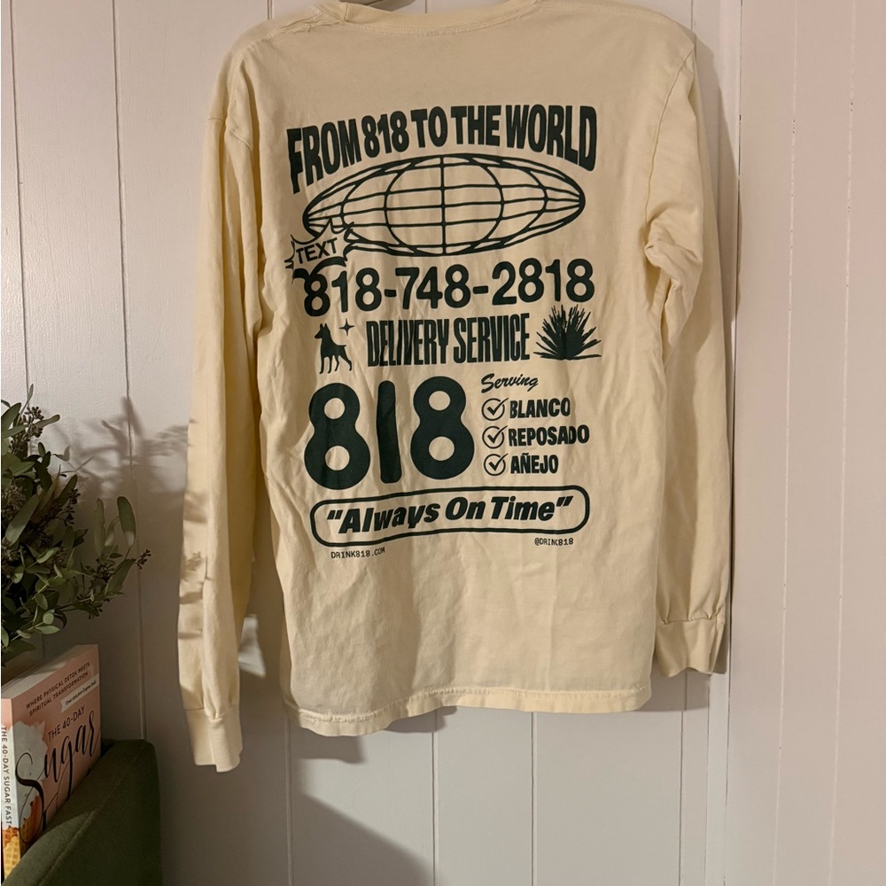 818 Tequila - Cream Long Sleeve Tee